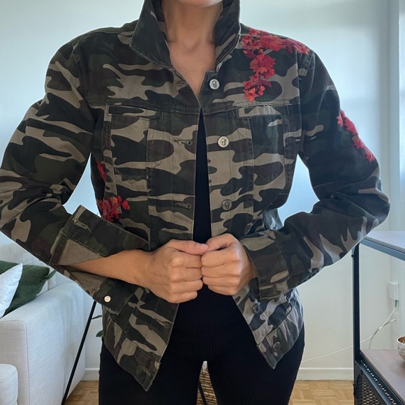 Pilots and the Letter Press army green jean jacket - Picture 5 of 7